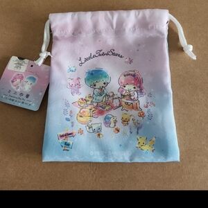 Sanrio Little Twin Stars drawstring bag nwt